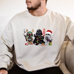 Star War Funny Christmas Shirt,Cute Star War Sweatshirt,Star War Hoodie,Christmas Gift,Storm Trooper,Christmas Darth Vad