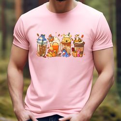 Winnie The Pooh Coffee Latte Shirt Sweatshirt Hoodie , Vintage Fall Season Sweater , Fall Coffee Shirt , Cute Halloween