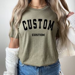 Custom State Shirt,Custom City Shirt,College Style State Shirt,Custom Design State Shirt,Custom College Letters Crewneck