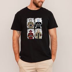 Horror Mugshot Shirt, Horror Movie Characters T-Shirt, Horror Movie Gift, Horror Movie Shirt, Halloween Shirt, Spooky Sh
