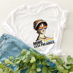 More Pride Less Prejudice, LGBTQ Shirt, Groovy Pride Shirt, Proud Ally Shirt, Pride Month Shirt, Support Lgbt People Shi