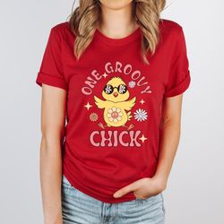 One Groovy Chick Shirt, Cute Animal Shirt, Funny Animal Shirt, One Groovy Chick Onesie,Chick Shirt, Groovy Chick,Vintage