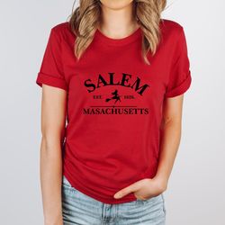 Salem Massachusetts T-shirt, Cute Halloween Tee on Sand Color, Halloween Witch Womens Shirt, Sanderson Sisters Shirt, Sa