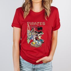 Vintage Pirates Of The Caribbean Disneyworld Shirt, Mickey Pirates Shirt, Disneyworld Trip 2023 Shirt, Mickey Caribbean