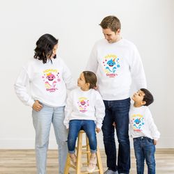 Personalized Baby Shark Birthday Family Shirt, Funny Family Matching Shirt, Family Vacation Shirt, Baby shark family, sh
