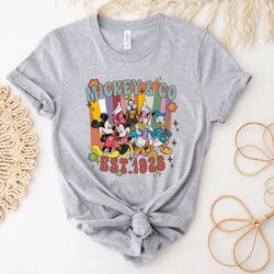 Vintage Mickey  Co EST 1928 Shirt, Mickey Retro Shirt, Retro Mickey And Friends Shirt, Disney Family Matching T-shirt