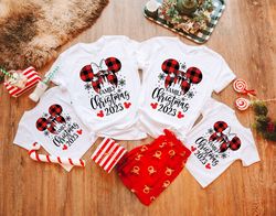 Family Christmas 2023 Disney Shirts, Disney Mickey and Minnie Christmas Shirts, Xmas Disney Trip Tees, Christmas Gifts,