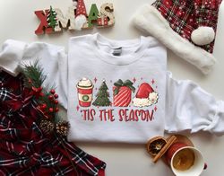 Merry Christmas Sweatshirt, Tis The Season Christmas Sweater, Christmas Trendy Shirt, Winter Sweater, Christmas Tree, La