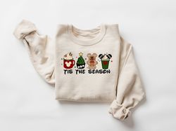 Tis the Season Disney Sweatshirt, Disney Coffee Christmas Sweater, Disney Mickey Shirt, Christmas Gifts, Disneyland Chri