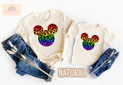 animal print rainbow Disney Shirt  Animal Kingdom themed Disney trip shirt for kids and adults, Safari shirt, animal kin
