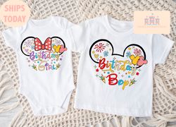 Disney Birthday Shirt, Disney Birthday Girl Shirt, Mickey And Friends Birthday Shirt, Disney Birthday Squad, Disney Birt