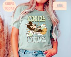 Disney Mickey Summer Shirt, Mickey Cute Disneyworld Vintage, Chill dude Disneyworld Shirts, WDW Minnie Tee, Matching Fam
