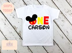 Mickey Mouse one birthday boy shirt, Mickey Mouse birthday shirt, Mickey Mouse birthday outfit, Mickey Mouse shirt, Mick