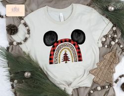 Minnie Mouse Rainbow Christmas shirt, Disney Christmas shirt, Mickey Mouse holiday shirt, Disney Holiday shirt, Rainbow