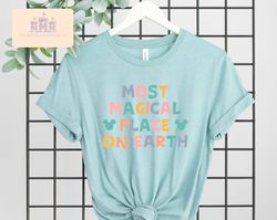 Most Magical Place on Earth Shirt, Disney Family Shirt, Disney World Shirt, Disney Shirt, Vintage Retro Shirt, Vacation