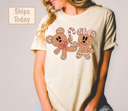 Mouse and friends Gingerbread Shirt,Mouse Christmas Shirts,Christmas magical Shirts,Matching Shirt,Gingerbread 1