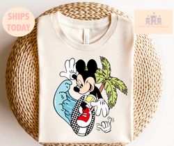 Mouse Summer Shirt, Mouse summer shirt, Mouse Vintage shirt, Surfer mouse shirt, kids Tee, Matching Family shirts, vacat