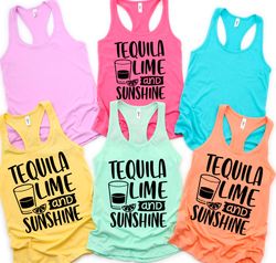 Tequila Lime  Sunshine Shirt- Cinco De Mayo Shirt - Tequila Shirt - Bachelorette Party - Vacation Shirt - Party Shirt -