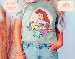 womens little mermaid shirt, womens little mermaid Ariel shirt, Ariel mermaid shirt, disney ariel shirt, girls ariel mer