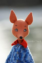 Doll Red fox - stuffed animal doll as a perfect girl's gift