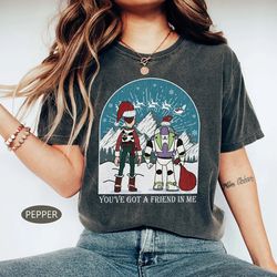 Comfort Colors Toy Story Christmas Shirt, Vintage Toy Story Christmas Shirt, Disney Christmas Shirt, WDW Disneyland Chri