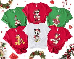 Vintage Mickey And Friends Christmas Shirt, Mickeys Very Merry Christmas Shirt, WDW Disneyland Christmas Party Shirt, Mi