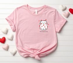 Cute Cat Valentine Shirt, Cat Lover Valentines Shirt, Funny Valentines Day Shirt, Cat Mom Valentines Day Shirt, Teacher