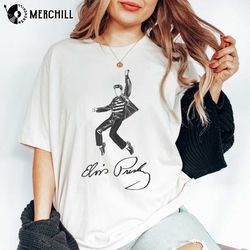 Elvis Presley Vintage T Shirt Elvis Presley Gift for Her - Happy Place for Music Lovers