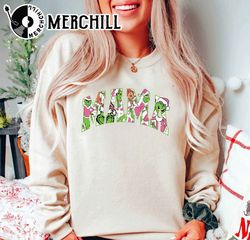 Grinch Mama Christmas Sweatshirt Mother Christmas Gift - Happy Place for Music Lovers