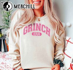 Grinch Era Sweatshirt Funny Christmas Party Shirt - Happy Place for Music Lovers