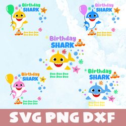 Baby shark birthday svg,png,dxf,Baby shark birthday svg bundle,png,dxf,Vinyl Cut File, Png