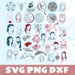 Game of thrones svg,png,dxf, Game of thrones bundle8 svg, png, dxf, Vinyl Cut File, Png