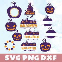 Pumpkin monogram svg,png,dxf,Pumpkin monogram bundle svg,png,dxf,Vinyl Cut File, Png, cricut