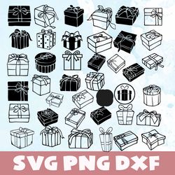 gift box svg,png,dxf, gift box bundle svg,png,dxf,vinyl cut file,png, cricut