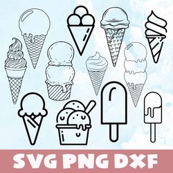 Ice cream svg,png,dxf , Ice cream bundle svg,png,dxf,Vinyl Cut File,Png, cricut