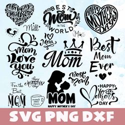 Mothers day svg,png,dxf , Mothers day bundle svg,png,dxf,Vinyl Cut File,Png, cricut