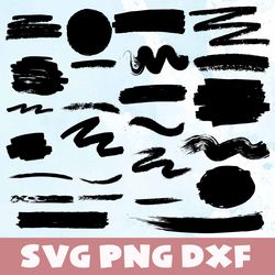 Paint brush stroke svg,png,dxf , Paint brush stroke bundle svg, png,dxf,Vinyl Cut File,Png, cricut