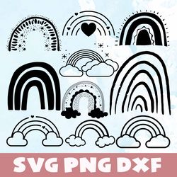 Rainbow svg,png,dxf , Rainbow bundle svg, png,dxf,Vinyl Cut File,Png, cricut