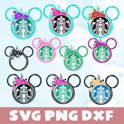 Starbucks mickey svg,png,dxf,Starbucks mickey bundle svg, png,dxf,Vinyl Cut File,Png, cricut