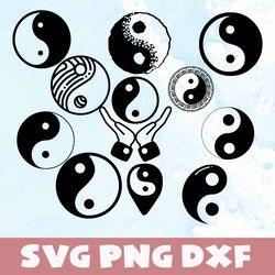 Ying yang svg,png,dxf, Ying yang bundle svg,png,dxf,Vinyl Cut File,Png, cricut