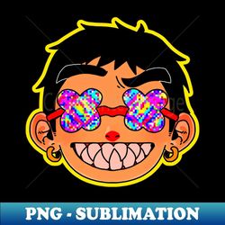 sharp teeth boy - png transparent sublimation design