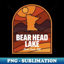 bear head lake state park minnesota - png transparent sublimation design