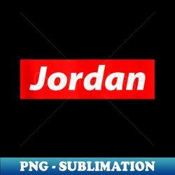 jordan - red box logo personalized name for jordan
