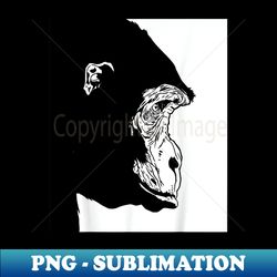 chimpanzee face graphic monkey wild forest animal - special edition sublimation png file