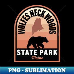 wolfes neck woods state park me bear - png sublimation digital download