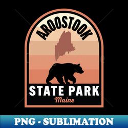 aroostook state park me bear - vintage sublimation png download