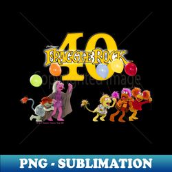 fraggle rock 40th anniversary balloons - sublimation-ready png file