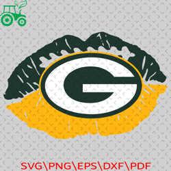 Green Bay Packers NFL Lips Svg, Sport Svg, NFL Lover, Football Teams Svg, Sport Teams, NFL Logo Svg, NFL Svg, Green Bay