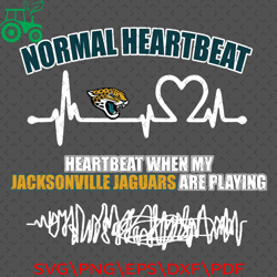 Jacksonville Jaguars Heartbeat Svg, Sport Svg, Football Svg, Football Teams Svg, NFL Svg, Jacksonville Jaguars Svg, Jagu