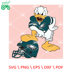 Philadelphia Eagles Donald Duck Svg, Sport Svg, Philadelphia Eagles, Eagles Svg